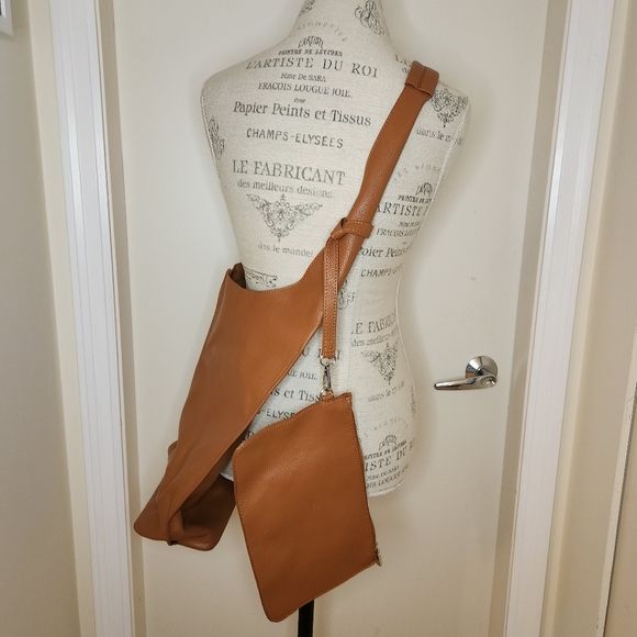 Co Lab brown vegan leather hobo bag - Picture 4 of 15
